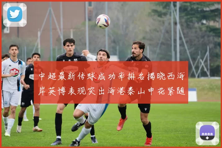 中超最新传球成功率排名揭晓西海岸英博表现突出海港泰山申花紧随其后